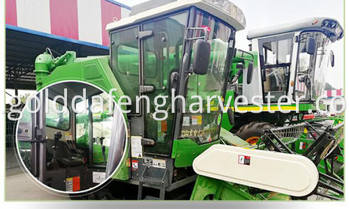 full feed crawler type rice harvester--cab 500